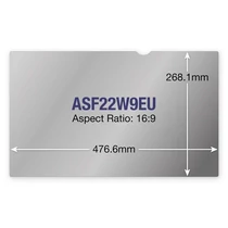 TARGUS Betekintésvédő fólia ASF22W9EU, Privacy Screen 22"W (16:9) Targus