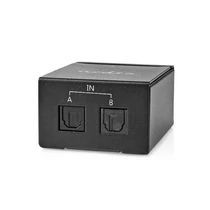 Nedis ASWI2512BK digitális audio kapcsoló 2x Toslink NEDIS