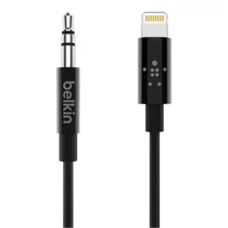 MIXIT LIGHTNING 3.5MM AUX CABLE 0.9 M BLACK