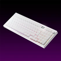 AVAX Vezetékes / Vezeték Nélküli Billentyűzet GM03 PRO USB, Fekete, Mechanikus, Red Switch, HUN, fehér AVAX