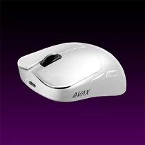 AVAX Vezeték Nélküli Egér - LW02 PRO tri-mode 1k lightweight, Gamer, fehér AVAX