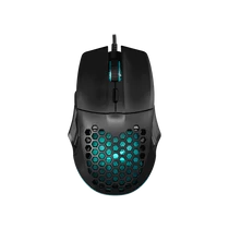 BARACUDA BGM-101B PENGUIN-B vezetékes gamer egér, 3600 dpi, rainbow MX8736B, fekete BARACUDA