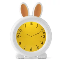 Alecto BC100BUNNY Alvástréner éjszakai fény és ébresztőóra nyúl Alecto