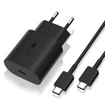 BLACKBIRD Hálózati Töltő 25W PD USB-C + USB-C Adatkábel 1m, Fekete (Gyári kivitel) BlackBird