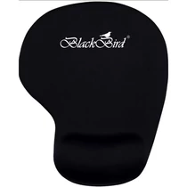 BLACKBIRD Egérpad Office FocusPad ergonómikus zselés  fekete BlackBird
