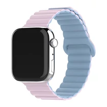 BLACKBIRD Szíj Iwatch készülékhez SPORT mágneses Rózsaszín Világos kék 42 / 44 / 45 / 46 / 49 mm BlackBird