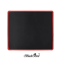 BLACKBIRD Egérpad Gamer NanoGlide  21x25cm 3mm vastag piros varrott szegély BlackBird