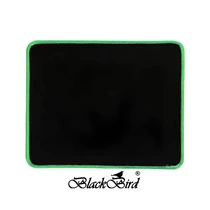 BLACKBIRD Egérpad Gamer NanoGlide  21x25cm 3mm vastag zöld varrott szegély BlackBird