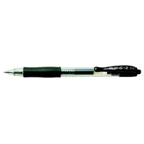 PILOT Zseléstoll, 0,25 mm, nyomógombos,"G-2", fekete PILOT