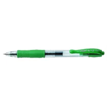 PILOT Zseléstoll, 0,25 mm, nyomógombos,"G-2", zöld PILOT