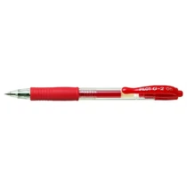 PILOT Zseléstoll, 0,25 mm, nyomógombos,"G-2", piros PILOT