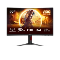 AOC Ívelt Gaming VA monitor C27G4Z2 27", 1920x1080, 16:9, 300cd / m2, 1ms, 2xHDMI / DisplayPort, áll.mag., 260Hz AOC
