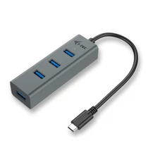 I-TEC 4-port USB-C 3.0 Metal Hub Grey