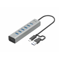 I-TEC 7-portos USB3.2 HUB Grey