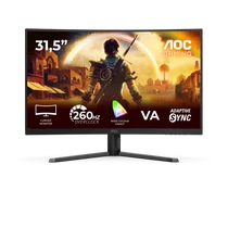 AOC Ívelt VA Gaming 260 Hz monitor 31,5" C32G42ZE 1920x1080, 16:9, 300cd / m2, 4ms, HDMI / DisplayPort, áll.mag. AOC