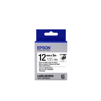Epson LK-4WBQ címkeszalag Black/White 12mm (5m) Epson