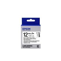 TAPE LK-4WBH HEAT RESIST BLK- WH 12/2