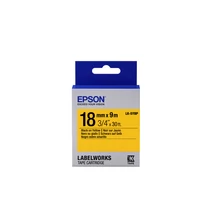 Epson LK-5YBP címkeszalag (18mm) Black on Yellow - 9m