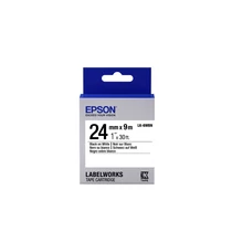 TAPE LK-6WBN STD BLK-/WHT 24/9 LK-6WBN BLACK/WHITE 24MM (9M)