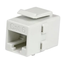 WHITE CAT 6 RJ45 COUPLER .