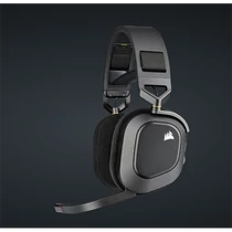 CORSAIR Vezeték Nélküli Headset, HS80 RGB WIRELESS Premium Gaming, Dolby Atmos hangzás, szürke Corsair