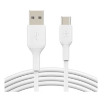 USB-A TO USB-C PVC WHITE 1M TWIN PACK