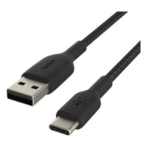 USB-C/USB-A CABLE 15CM BLACK