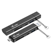 I-TEC USB-C/A DONGLE SD 2X USB SD TF 2X USB (USB-A USB-C)