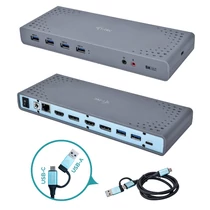 I-TEC USB-C/A DUAL 4K DOCK ST. 2XHDMI 2XDP 6XUSB 3.0 K-LOCK