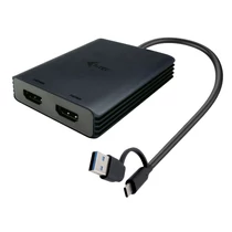 I-TEC USB-A/C 2X HDMI ADAPTER DUAL 4K HDMI VIDEO ADAPTER