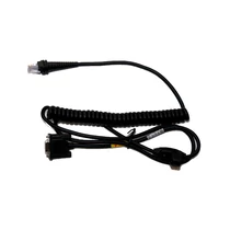 RS232 5V SIGNALS BLK DB9 MALE 3M COILED EXTERNAL POWER