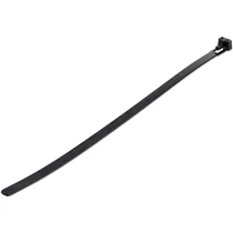 100 PACK OF RESEALABLE ZIP TIE 10 BLACK