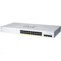 CISCO Switch 24x1000Mbps + 4x10000Mbps SFP + , Menedzselhető, Fémházas, Rackes - CBS220-24T-4X-EU