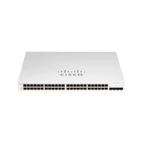 CISCO Switch 48x1000Mbps + 4x10000Mbps SFP + , Menedzselhető, Fémházas, Rackes - CBS220-48T-4X-EU CISCO