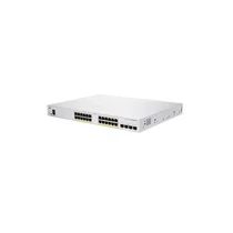 CISCO Switch 24x1000Mbps (POE + ) + 4x1000Mbps SFP, Fémházas Rackes, Menedzselhető - CBS250-24FP-4G-EU CISCO