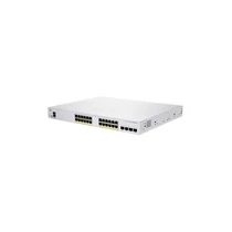 CISCO Switch 24x1000Mbps (POE + ) + 4x10000Mbps SFP + , Menedzselhető, Fémházas, Rackes - CBS250-24FP-4X-EU CISCO