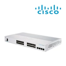 CISCO Switch 24x1000Mbps + 4x10000Mbps SFP + , Fémházas Rackes, Menedzselhető - CBS250-24T-4X-EU CISCO