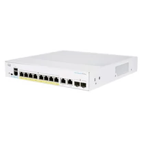 CISCO Switch 8x1000Mbps (POE + ) + 2x1000Mbps SFP, Menedzselhető, Fémházas, Rackes - CBS250-8PP-E-2G-EU CISCO
