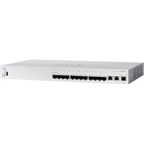 CISCO Switch 12x10000Mbps SFP+ + 2x10000Mbps SFP+ Kombó, Fémházas, Rackes, Menedzselhető - CBS350-12XS-EU CISCO