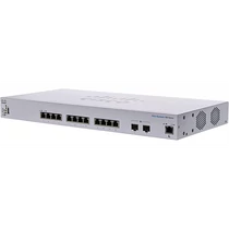 CISCO Switch 12x10000Mbps SFP+ + 2x10000Mbps SFP+ Kombó, Fémházas, Rackes, Menedzselhető - CBS350-12XT-EU CISCO