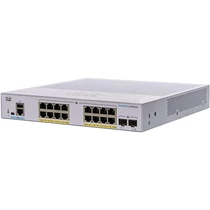 CISCO Switch 16x1000Mbps (POE + ) + 2x1000Mbps SFP, Fémházas, Rackes, Menedzselhető - CBS350-16FP-2G-EU CISCO