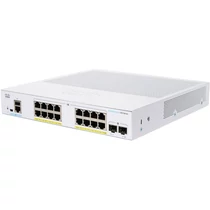 CISCO Switch 16x1000Mbps (POE + ) + 2x1000Mbps SFP, Fémházas, Rackes, Menedzselhető - CBS350-16P-E-2G-EU CISCO