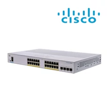CISCO Switch 24x1000Mbps (POE + ) + 4x1000Mbps SFP, Fémházas, Rackes, Menedzselhető - CBS350-24FP-4G-EU CISCO