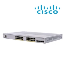 CISCO Switch 24x1000Mbps (POE + ) + 4x10000Mbps SFP + , Fémházas, Rackes, Menedzselhető - CBS350-24FP-4X-EU CISCO