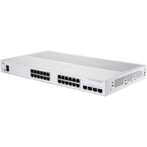 CISCO Switch 24x1000Mbps + 4x10000 SFP + , Fémházas, Rackes, Menedzselhető - CBS350-24T-4X-EU CISCO