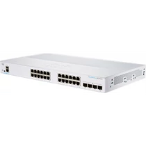 CISCO Switch 24x10000Mbps + 4x10000Mbps SFP+ Kombó, Rackes, Fémházas, Menedzselhető - CBS350-24XT-EU CISCO