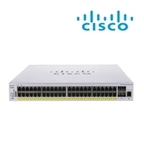 CISCO Switch 48x1000Mbps (POE + ) + 4x10000Mbps SFP + , Fémházas, Rackes, Menedzselhető - CBS350-48P-4X-EU CISCO