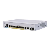 CISCO Switch 8x1000Mbps (POE + ) + 2x1000Mbps SFP, Fémházas, Rackes, Menedzselhető - CBS350-8P-2G-EU