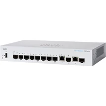 CISCO Switch 8x1000Mbps SFP + 2x1000 SFP Kombó, Rackes, Fémházas, Menedzselhető - CBS350-8S-E-2G-EU CISCO