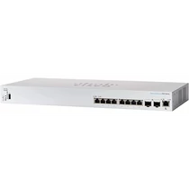 CISCO Switch 8x10000Mbps + 2x10000 SFP+ Kombó, Rackes, Fémházas, Menedzselhető - CBS350-8XT-EU